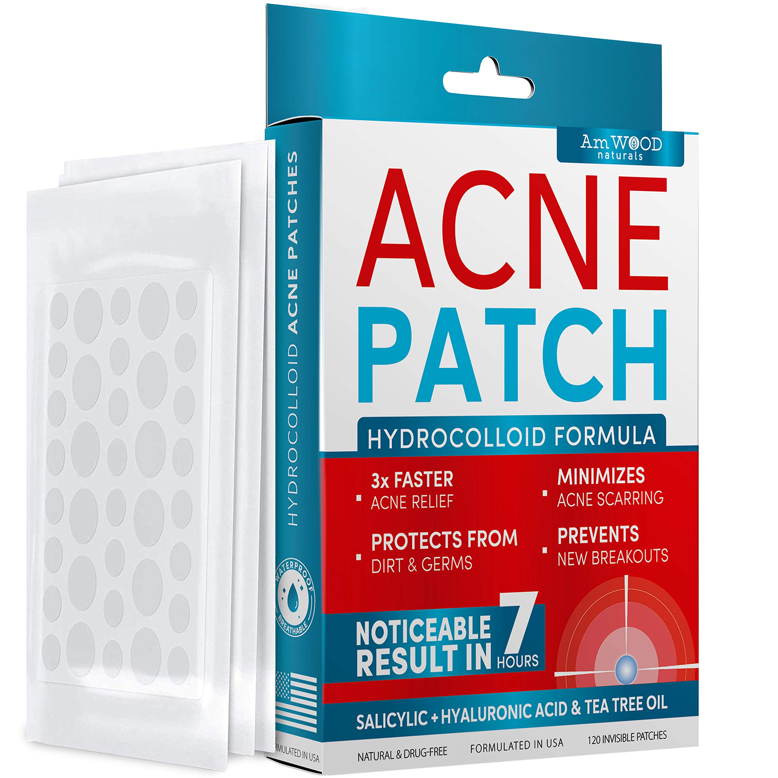 Buy Acne Patches Hydrocolloid Bandages with Salicylic & Hyaluronic s