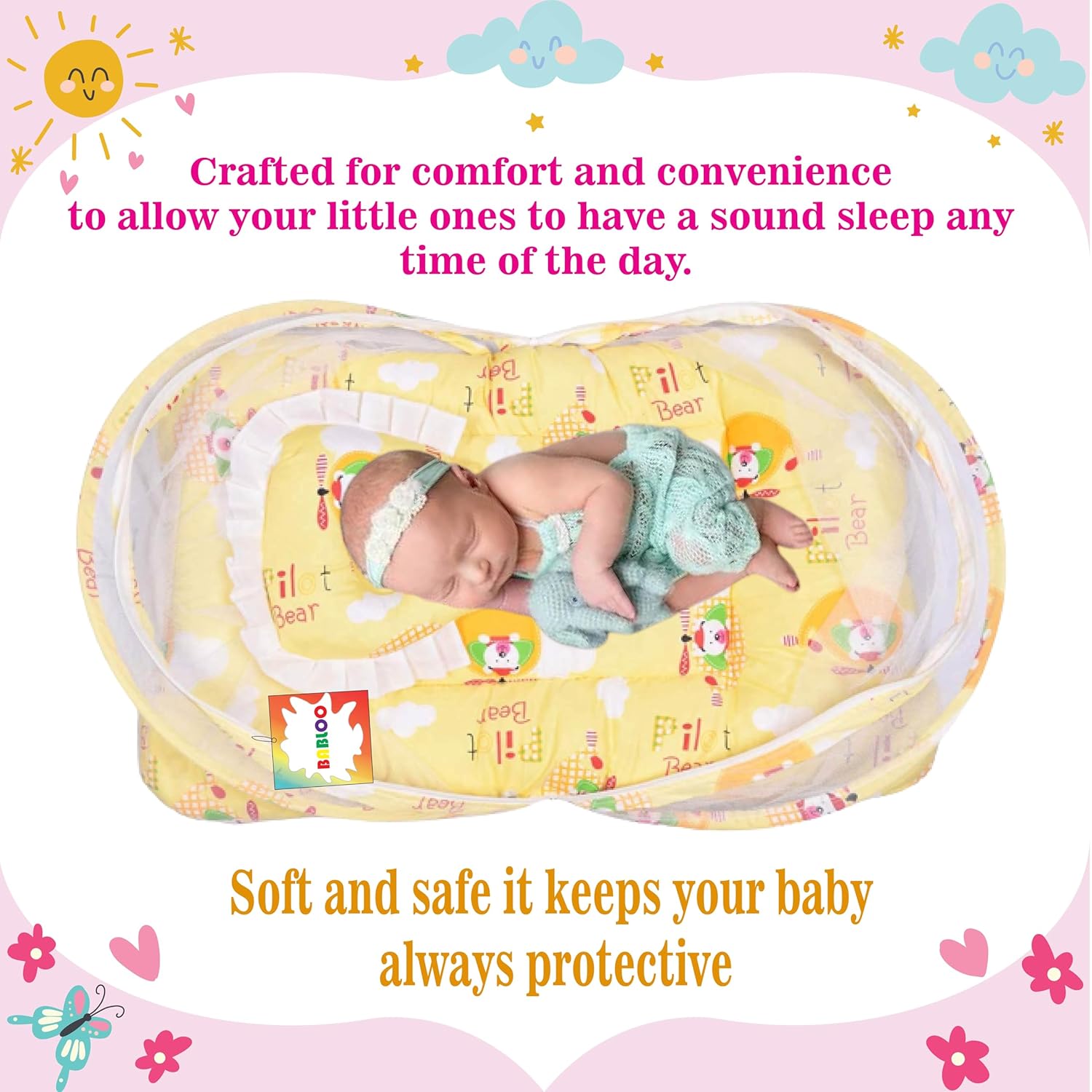 Babloo 30 in 1 Baby Products All New Born Complete Daily Items | Gift Packs | Combos | Essentials Items | Hospital Kit | Baby Bed | Clothing Set (Multicolor, 0-6 Months) 4 81IPUMLSnKL. SL1500