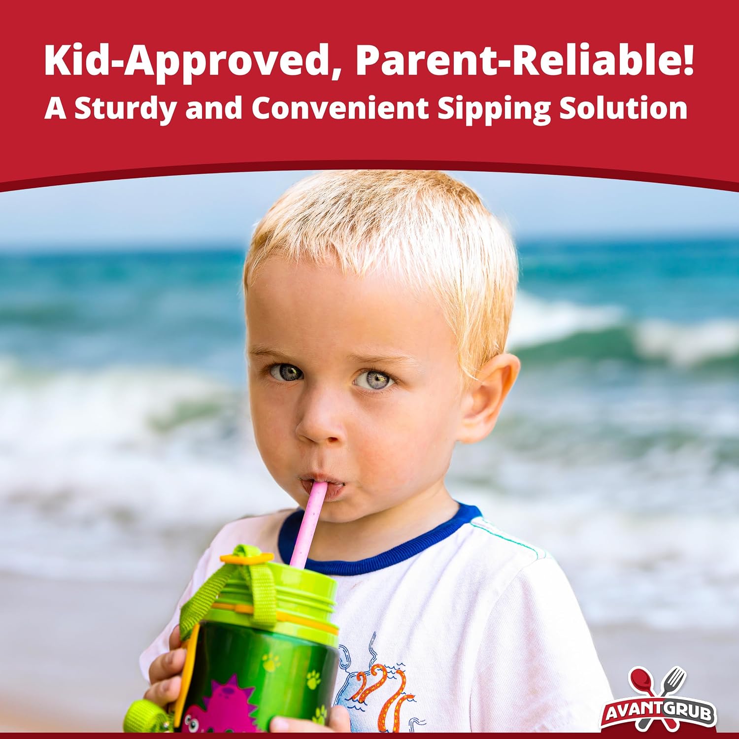 Avant Grub’s BPA-Free, Big, Premium Straws in 300 Pack. Individually Paper-Wrapped, Clear, Thick, & Jumbo Sized (Big at 10.25 in Tall, .3 in Wide). Restaurant-Grade. Perfect for tall cups or tumblers.