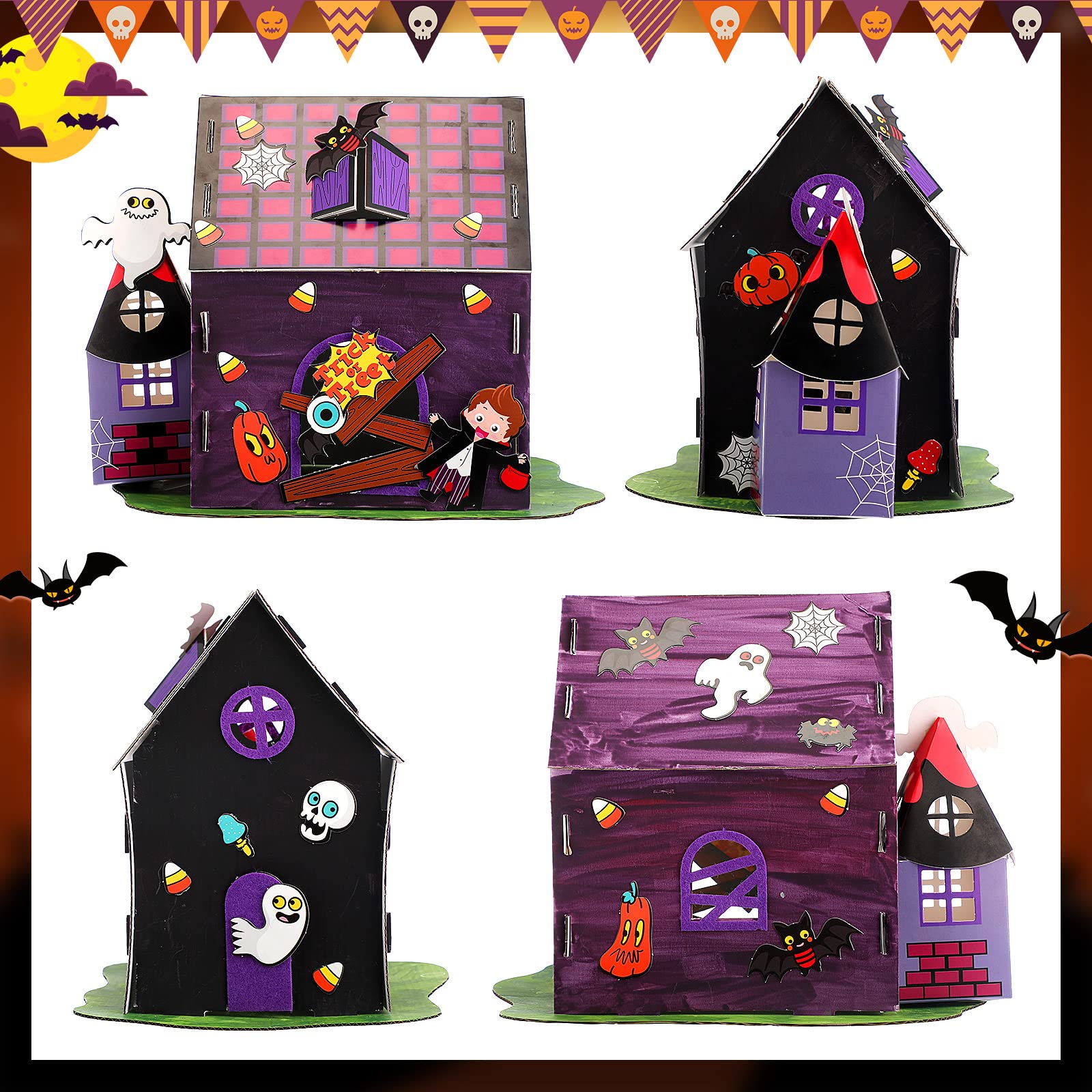Halloween Craft Kit Halloween Haunted House Kit Sets of 2