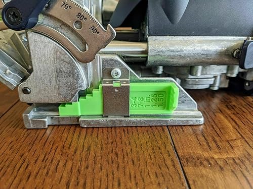 Medidor de espesor imperial compatible con Festool Domino DF 500, fabricado en Estados Unidos