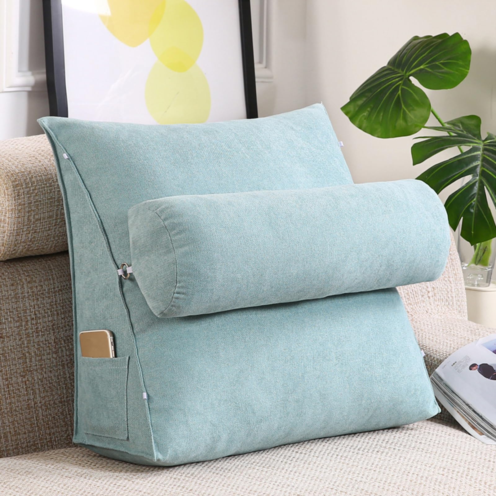 Coussin de repos ergonomique triangulaire réglable contre le mal de dos au bureau et au lit