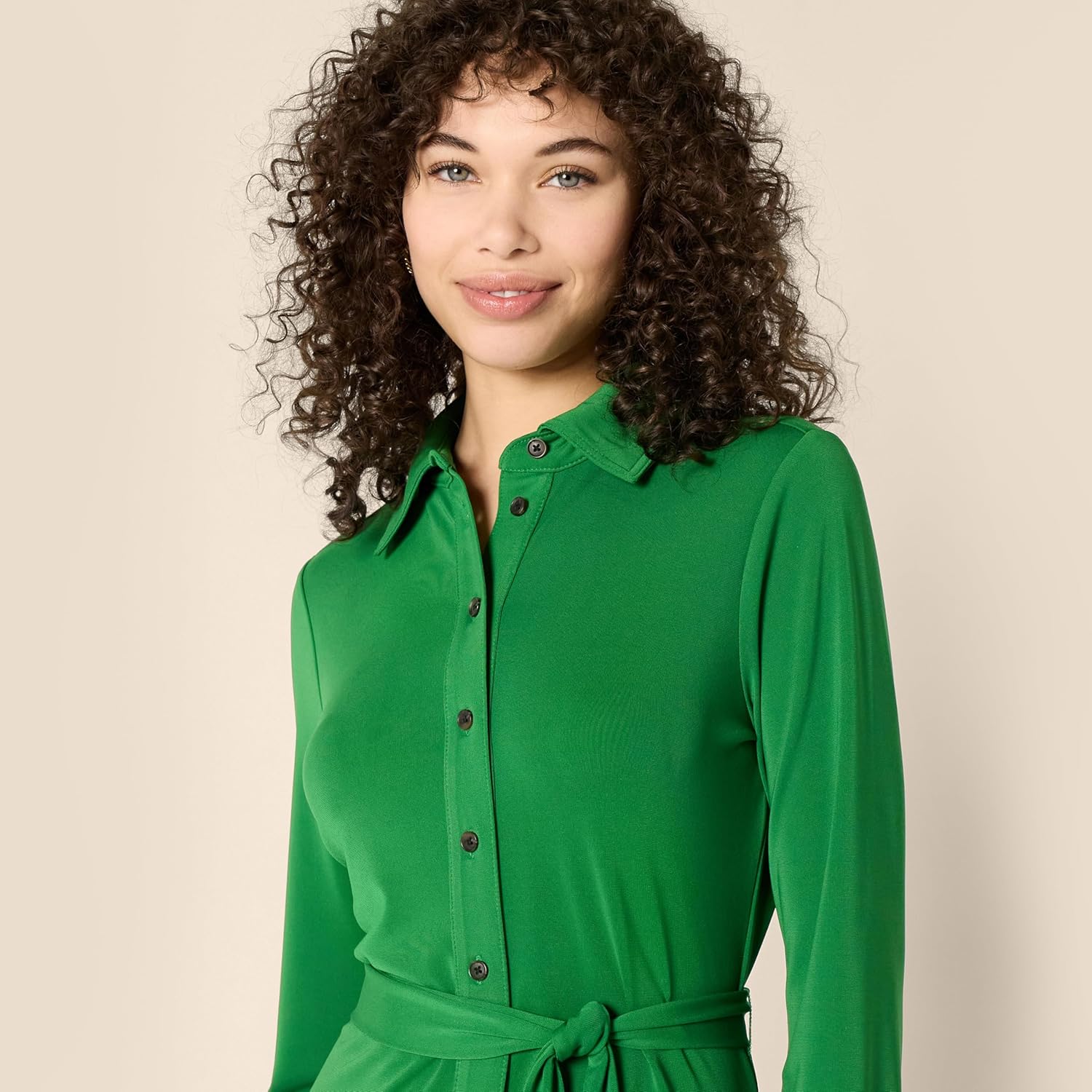 Amazon Essentials Women's Regular-Fit Matte Jersey Midi Length Dress - Image 4