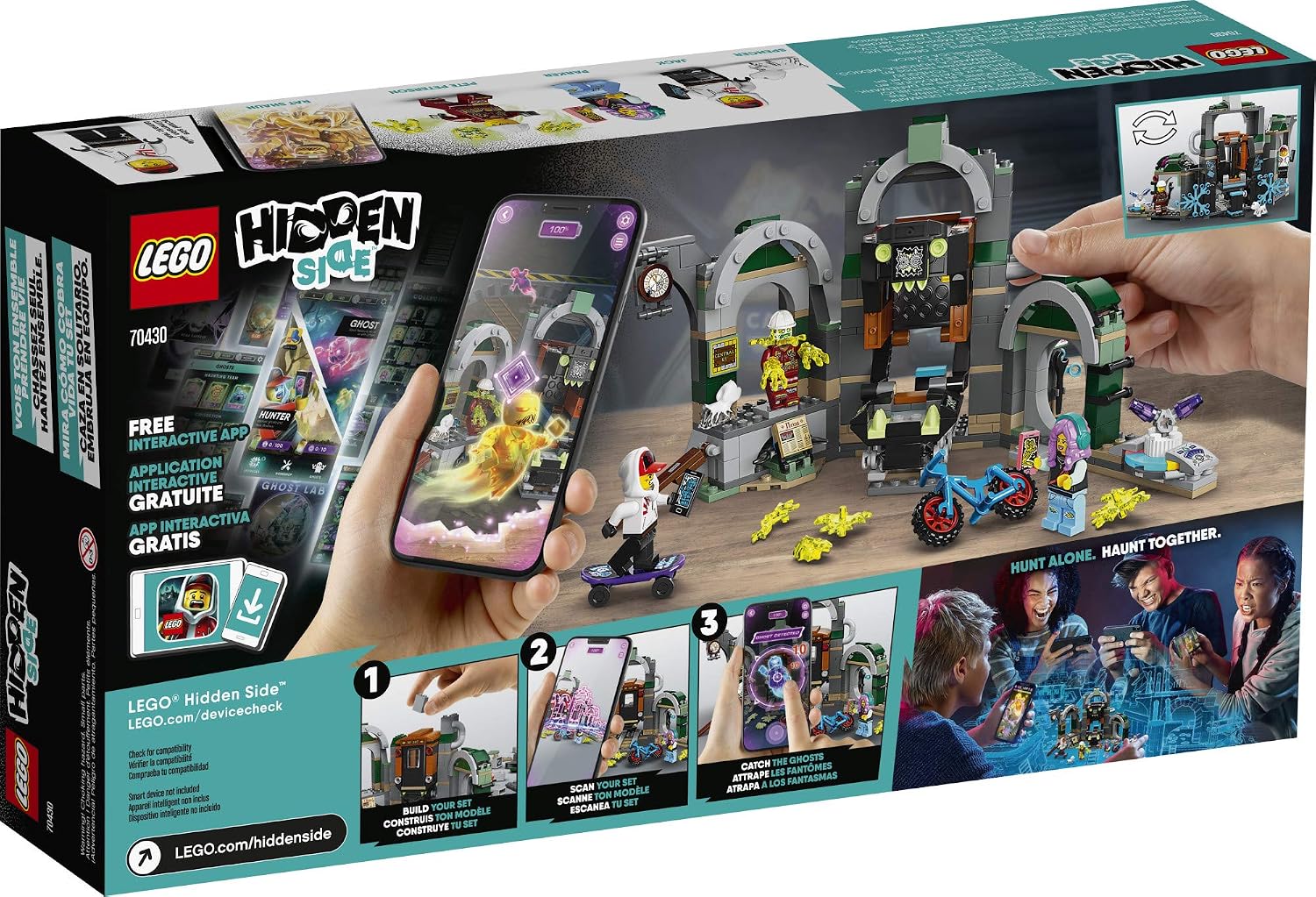 LEGO Hidden Side Newbury Subway 70430 Ghost Toy, Cool Augmented Reality Play Experience for Kids, New 2020 (348 Pieces)