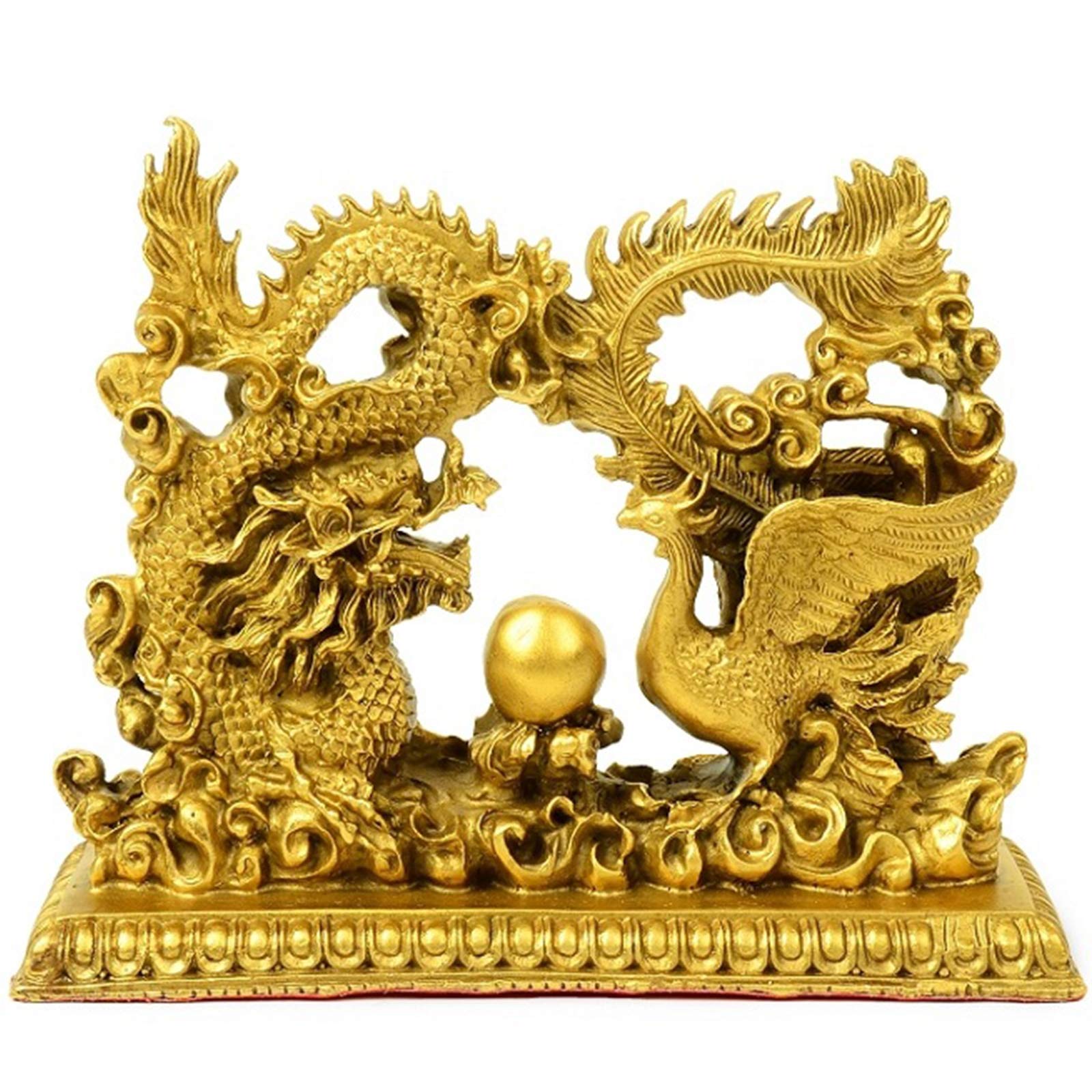 YNIYUJKL Feng Shui Ornaments Dragon And Phoenix Decor Statues, Yin And Yang Harmony Prosperity Sculptures, Symbol Of Harmonious Marriage Ornaments