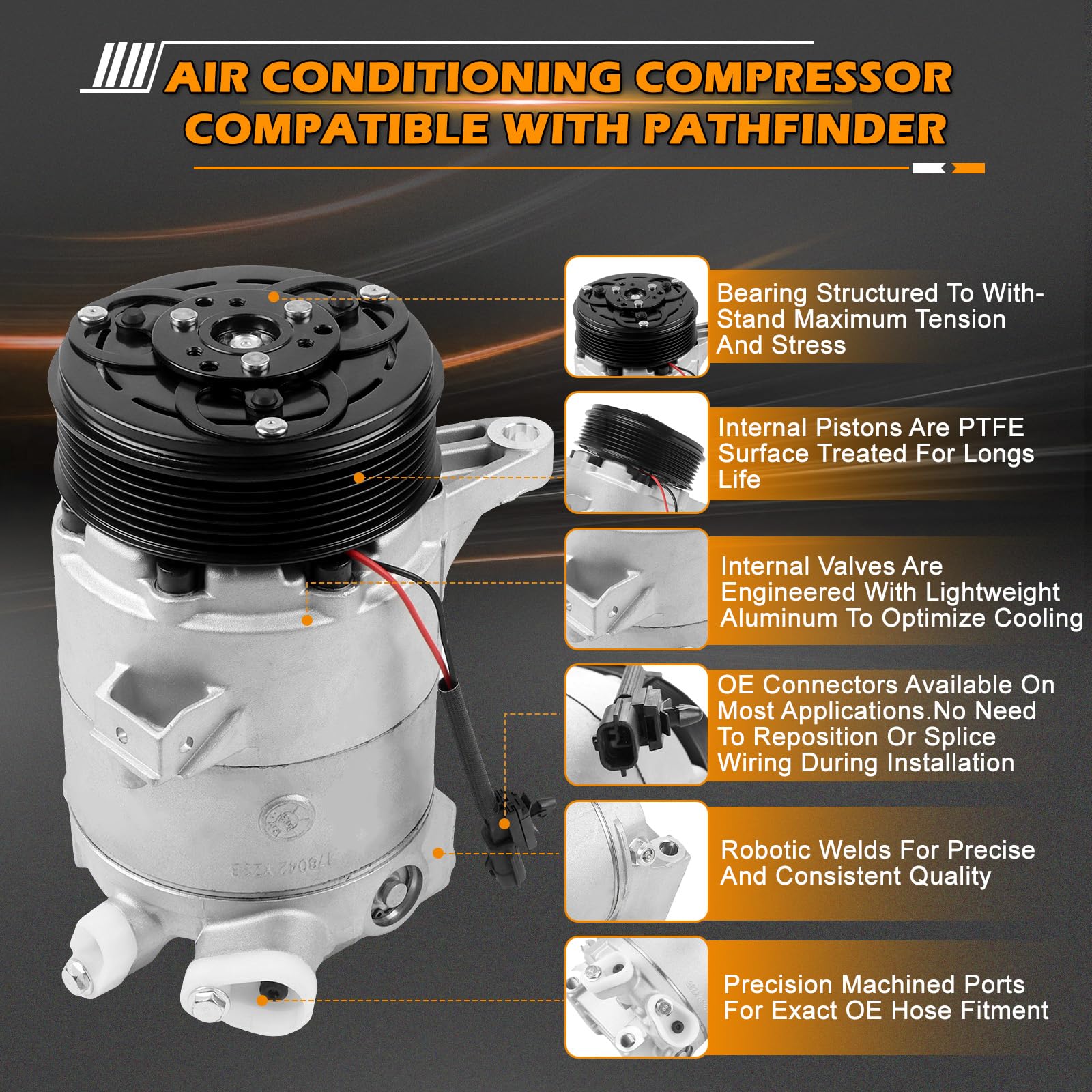 92600-1JA0A JP00C1JA1A 1JA2 エアコン コンプレッサー Otobaijeni Air Conditioning Compressor 926001JA1A 92600-1JA1A