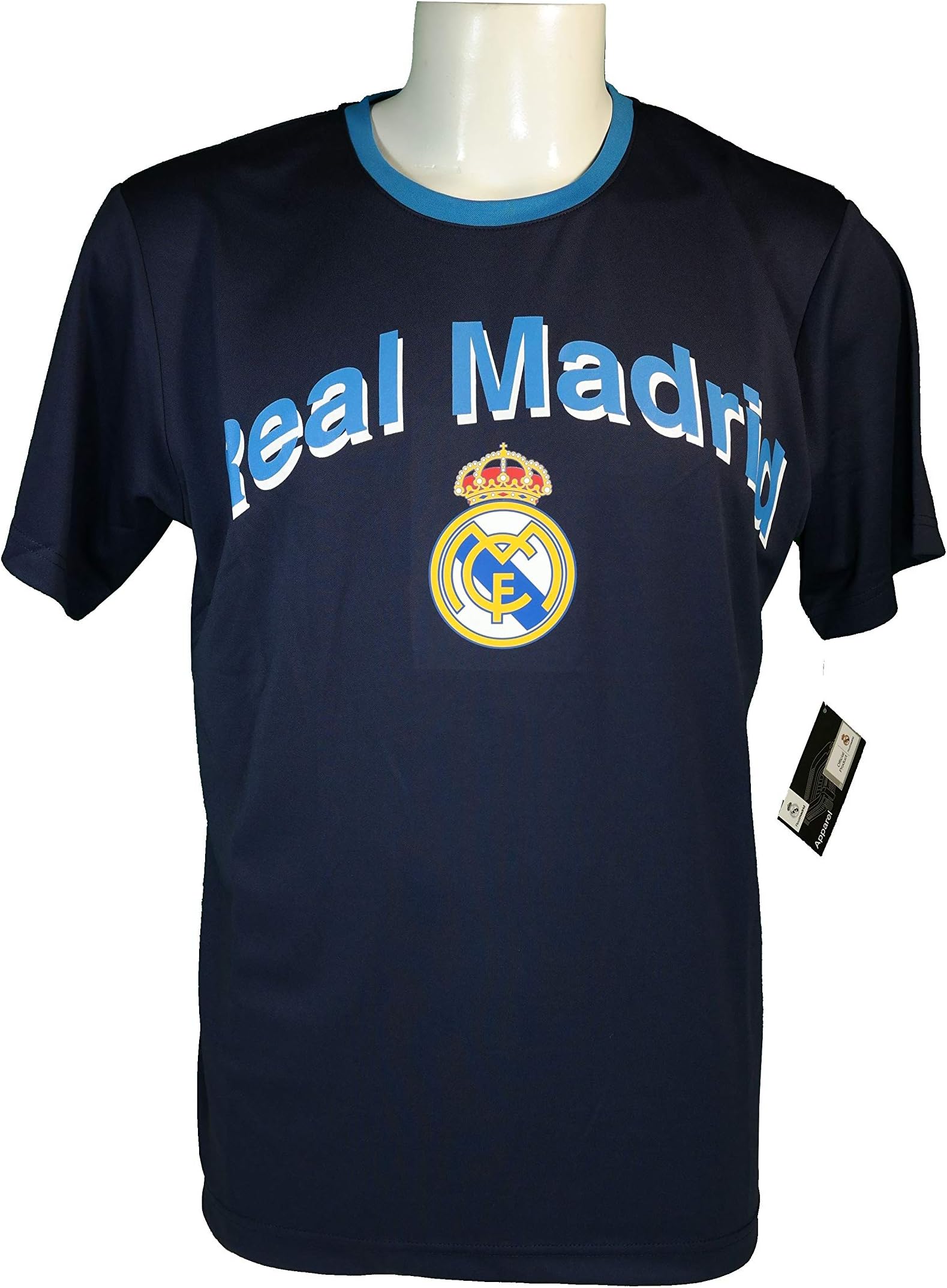 Icon Sports Compatible with Real Madrid Real Madrid Officially Licensed Soccer Poly Shirt Jersey -17 Small