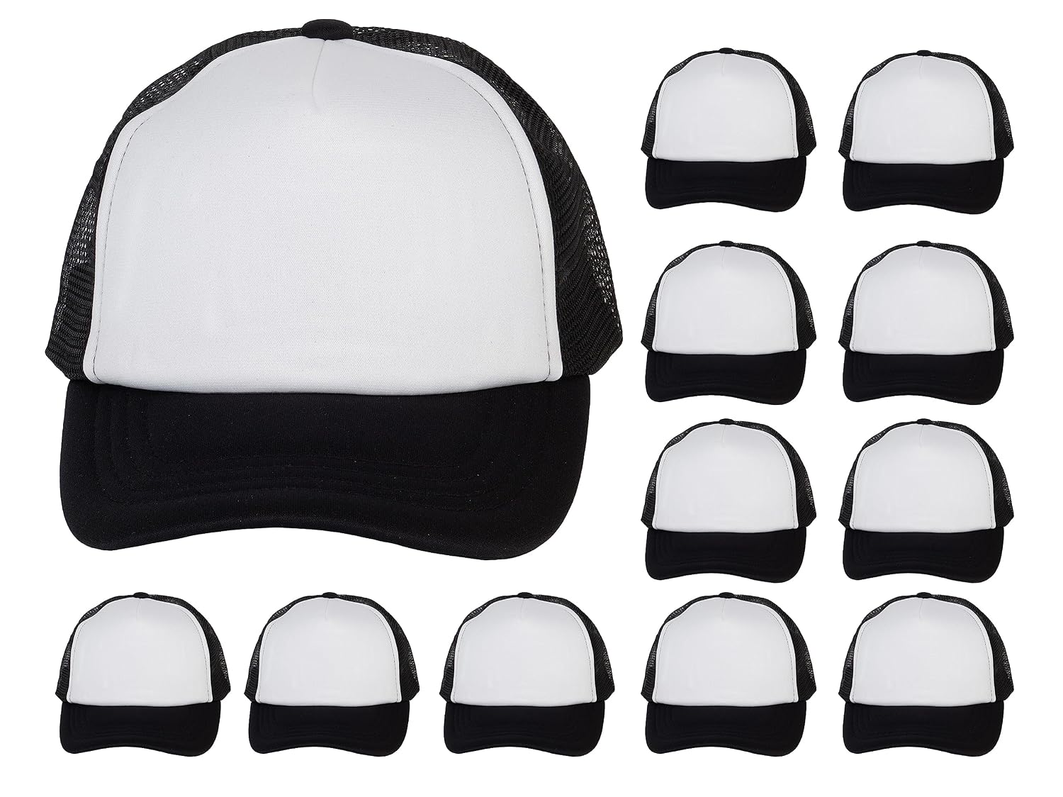 TOP HEADWEAR 12-Pack Youth Snapback Trucker Hat Foam Mesh Dozen Caps for Kids - Review, Price and Buying Guide