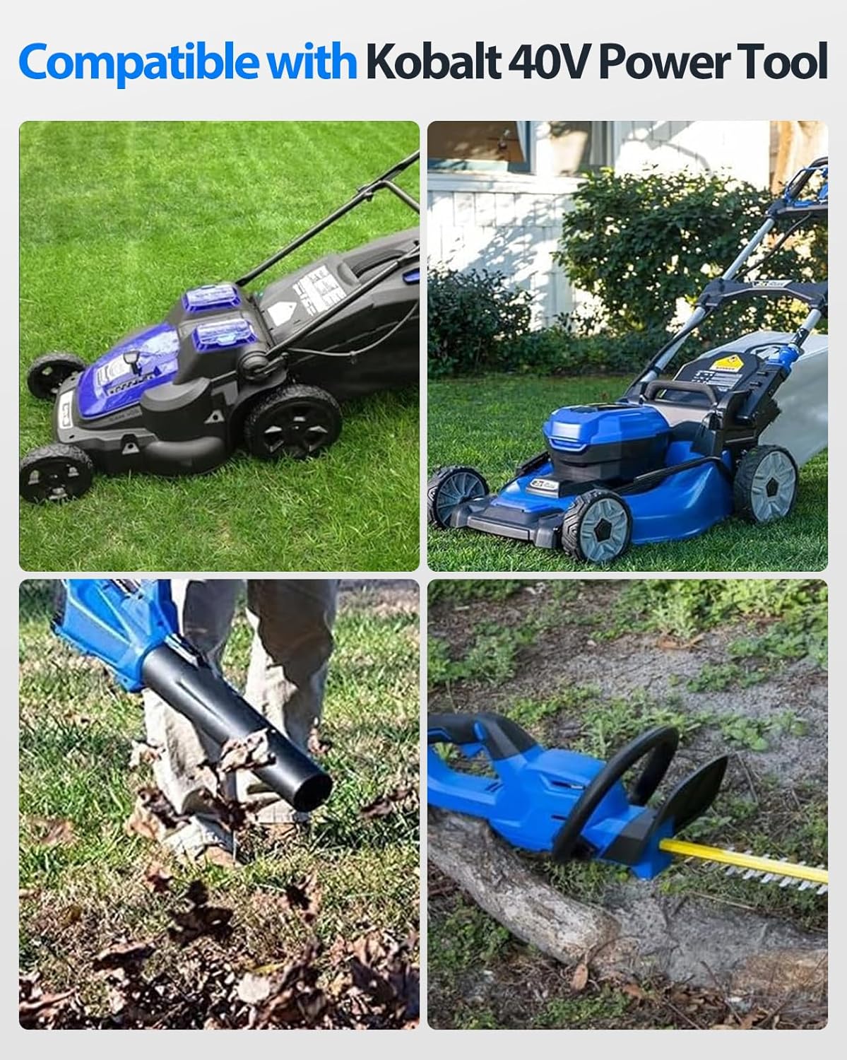 Replacement for Kobalt 40V Battery 6.0Ah for KB-540-06 KB440-06‎KB240-06 KB2540C-06 KB640-03, Replacement Kobalt 40v Max Battery Compatible with 40 Volt Cordless Power Tools - Image 7