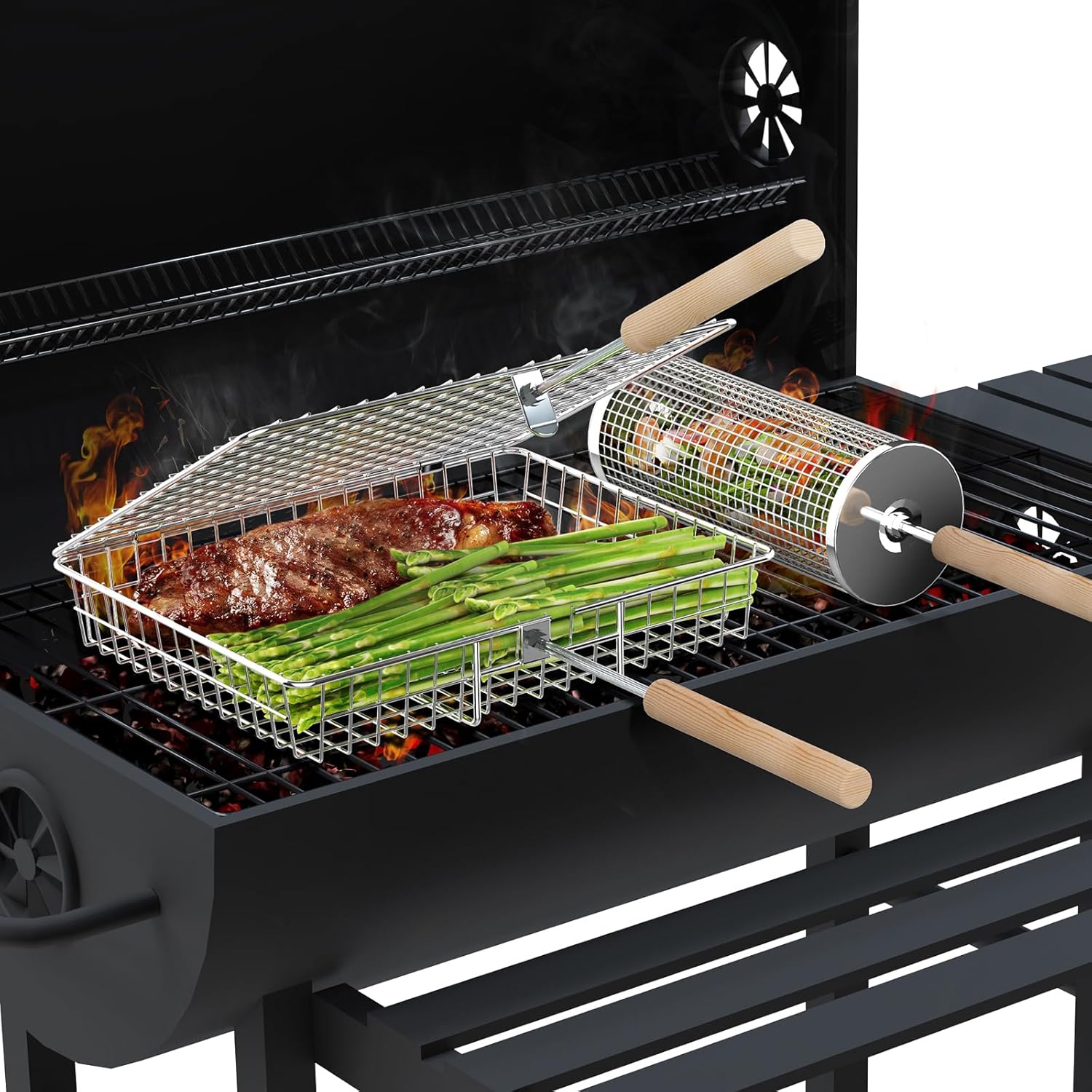 Ivtivfu Nesting Grill Baskets