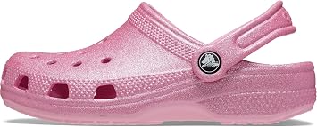 Crocs Unisex-Adult Classic Glitter Clogs (Toddler) T PTG