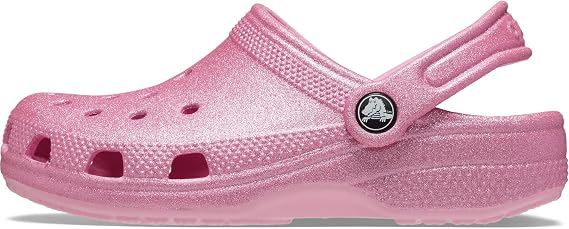 Crocs Unisex-Adult Classic Glitter Clogs (Toddler) T PTG