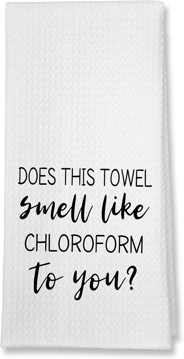 Buildinest Funny Kitchen Towels, 1 Set Does This Towel