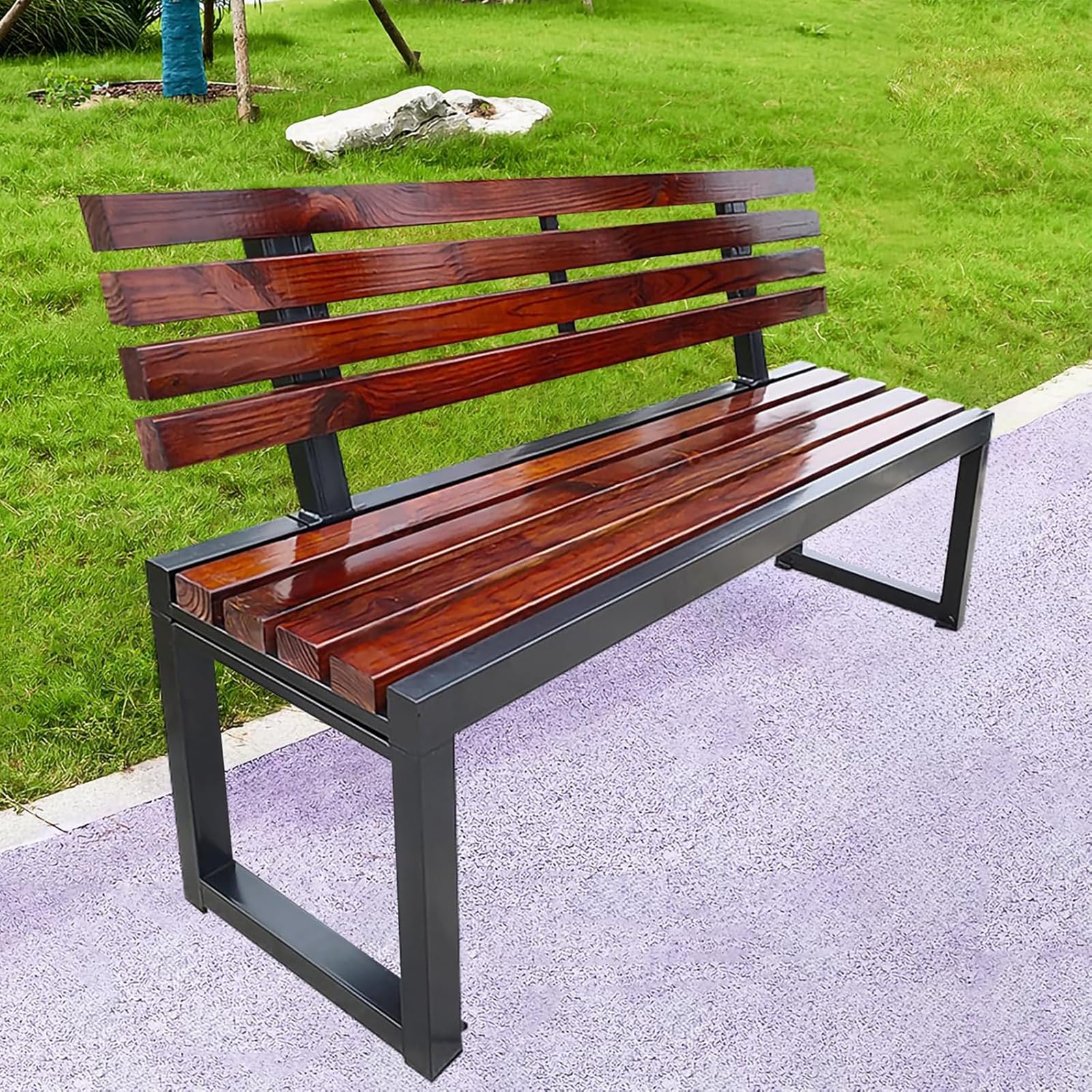 Banc de jardin haut de gamme résistant aux fissures pour terrasse