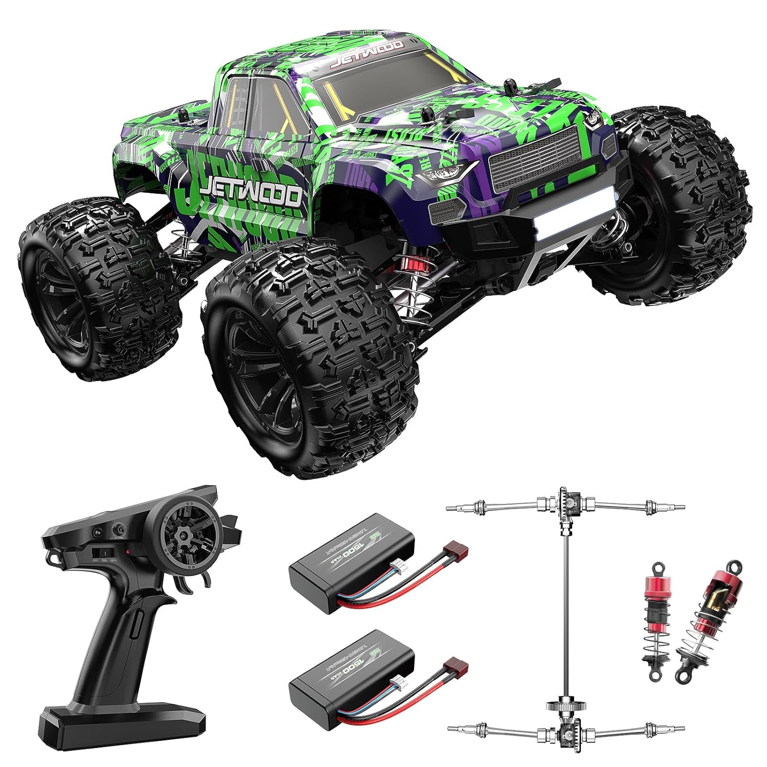 Jetwood 1 16 Fast Remote Control Car for Adults Electric 4WD RTR RC Cars High Speed RC Truck