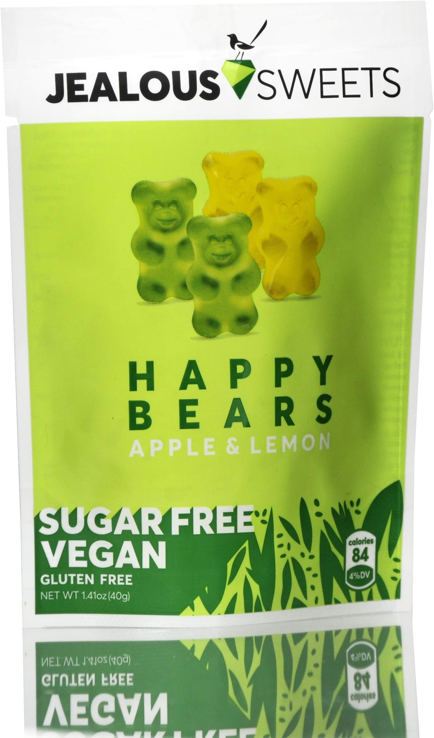 Jealous Sweets Vegan Sugar Free and Gluten Free Jellies Happy Bears Friends, 0.04 kg