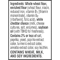 Vista 10 de Cheez-It Baked Snack Cheese Crackers - Galletas de queso elaboradas con 0.32 onzas de cereales integrales, 0.75 onzas (175 unidades)