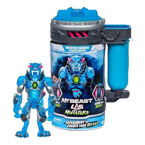 MrBeast Lab Mutators, Mutate The Ultimate Beast with MrBeast Lab Mutators. Perform The Experiment, Release a MrBeast Stealth Panther Action Figure. 3 to Collect!