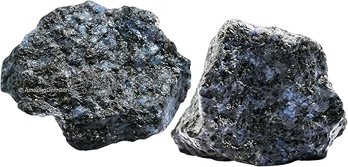 Miniatura 84 de Amazing Gemstone Cristales crudos de angelita y piedras curativas, rocas naturales para pulir, piedras y cristales crudos de bricolaje, 2 piezas