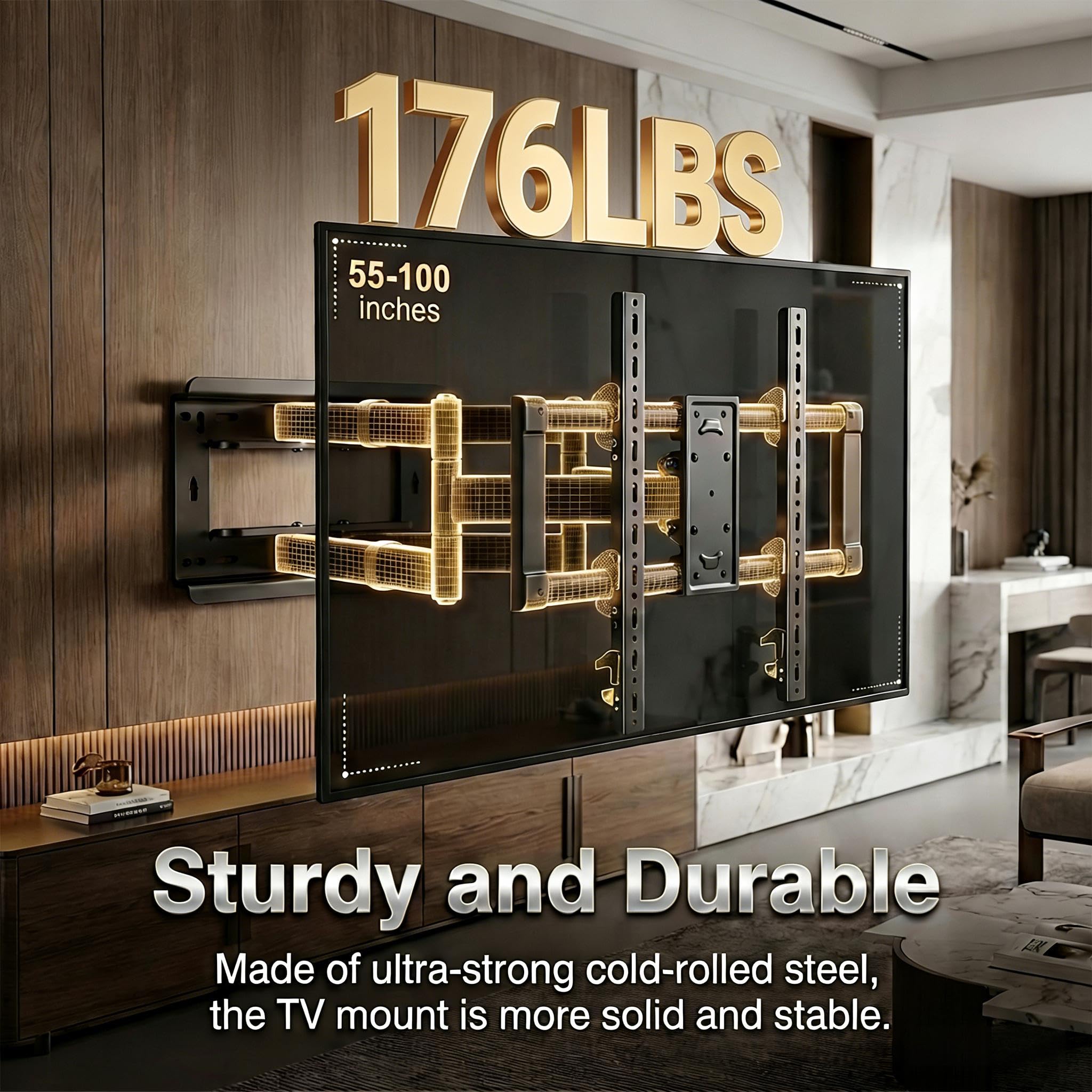 Amazon.com: HILLPORT Heavy Duty Full Motion TV Wall Mount for 55