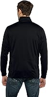 Vista 2 de Vantage Apparel Sudadera estándar universitaria micro malla de rendimiento negro con cremallera de 1/4 para hombre