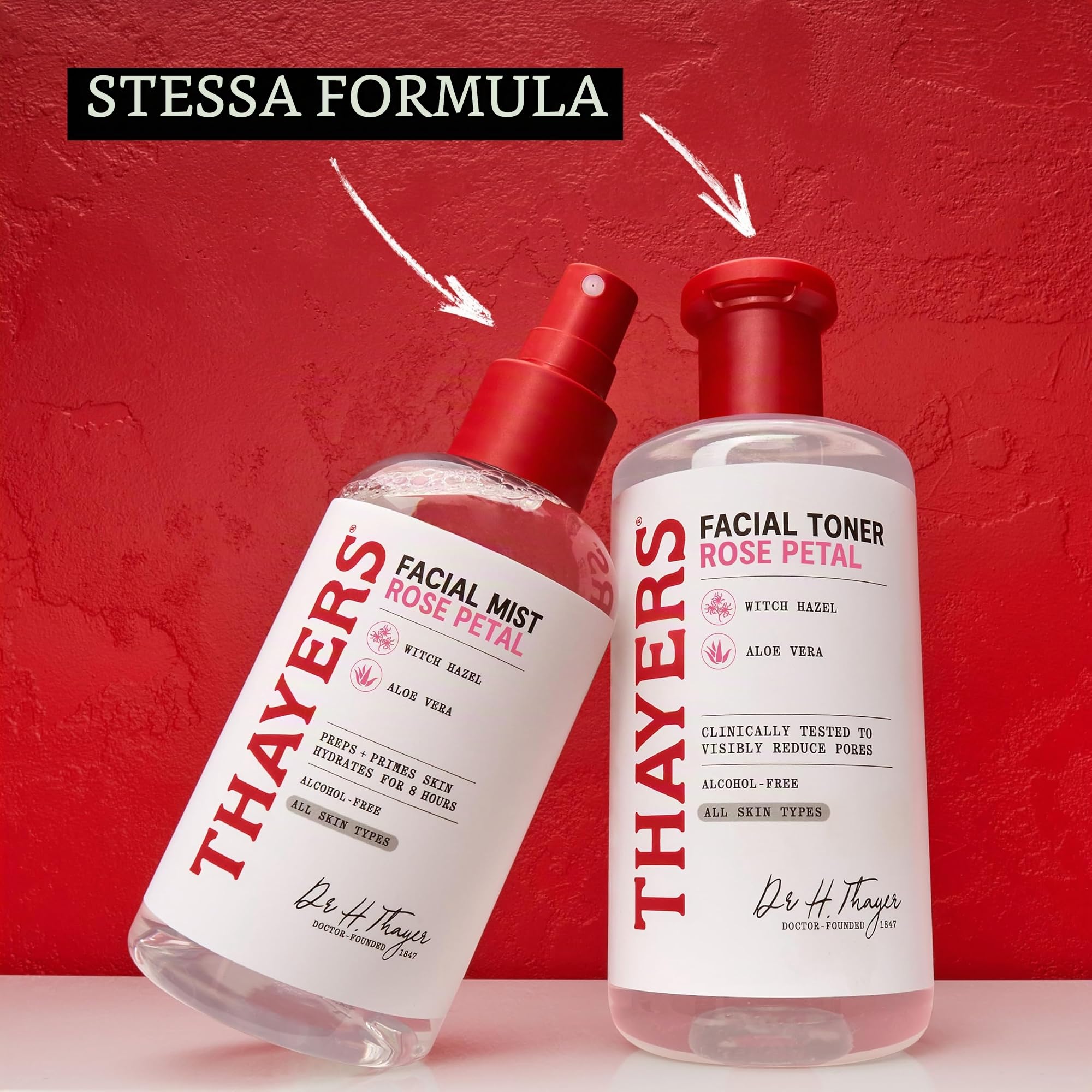 Thayers Natural Remedies Lozione Nebbia Viso Delicata Amamelide Petali di Rosa con Aloe Vera Biologica, Luminosità Restringe Pori, Senza Crudeltà, Senza Alcool, Vegano, 237 ml