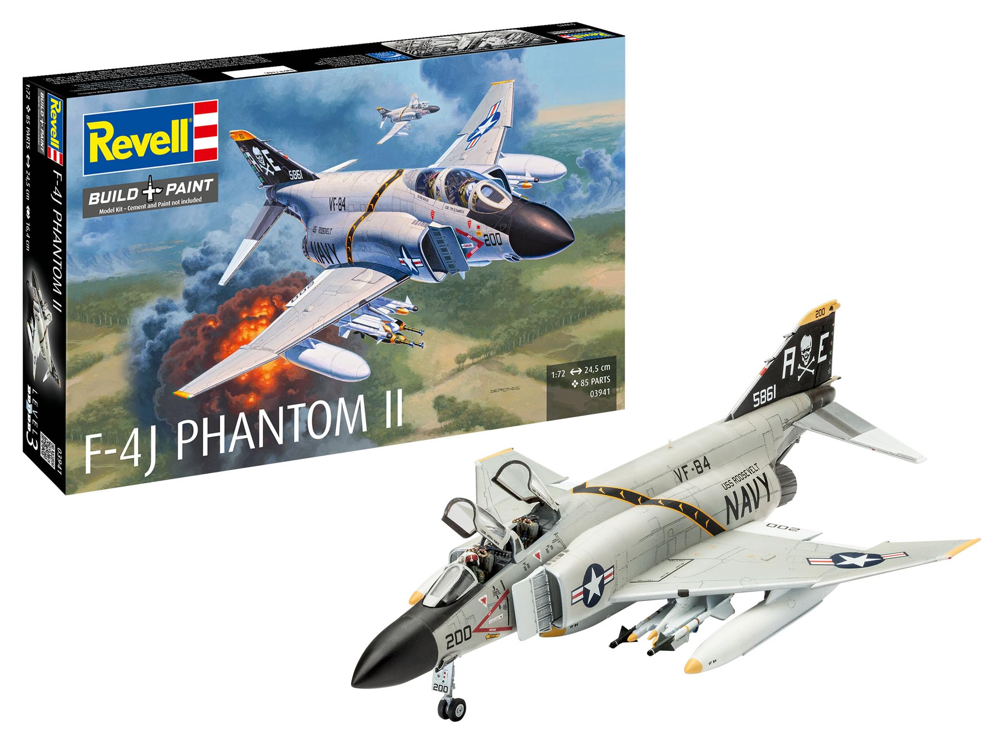 Revell 航空機プラモデル 4点セット Amazon | ドイツレベル 1/72 アメリカ海軍 F-4J ファントム US