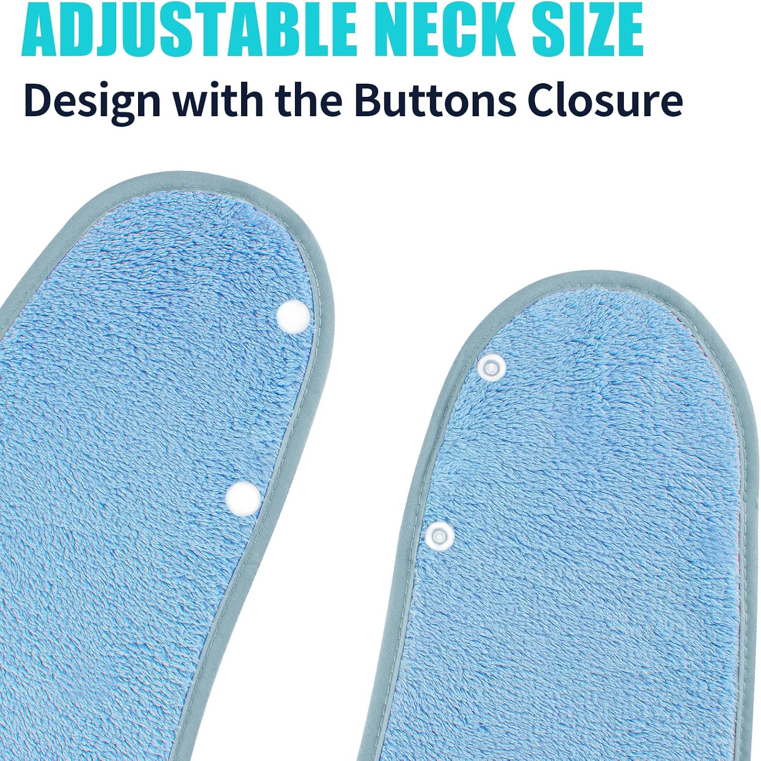 Adult Bibs for Men and Women 4 Packs, Reusable Terry Bibs for Elderly Senior, Waterproof Towel for Adults