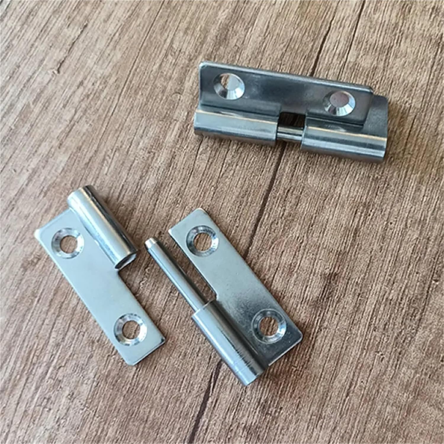 304 Stainless Steel Heavy Duty Surface Mount Lift Off Hinges with Holes 1Pcs(L 100X100X6.2MM)