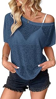 Hilinker Women's Sexy Mesh Sheer Long Sleeve Bodysuit See Through Cut Out Leotard Top