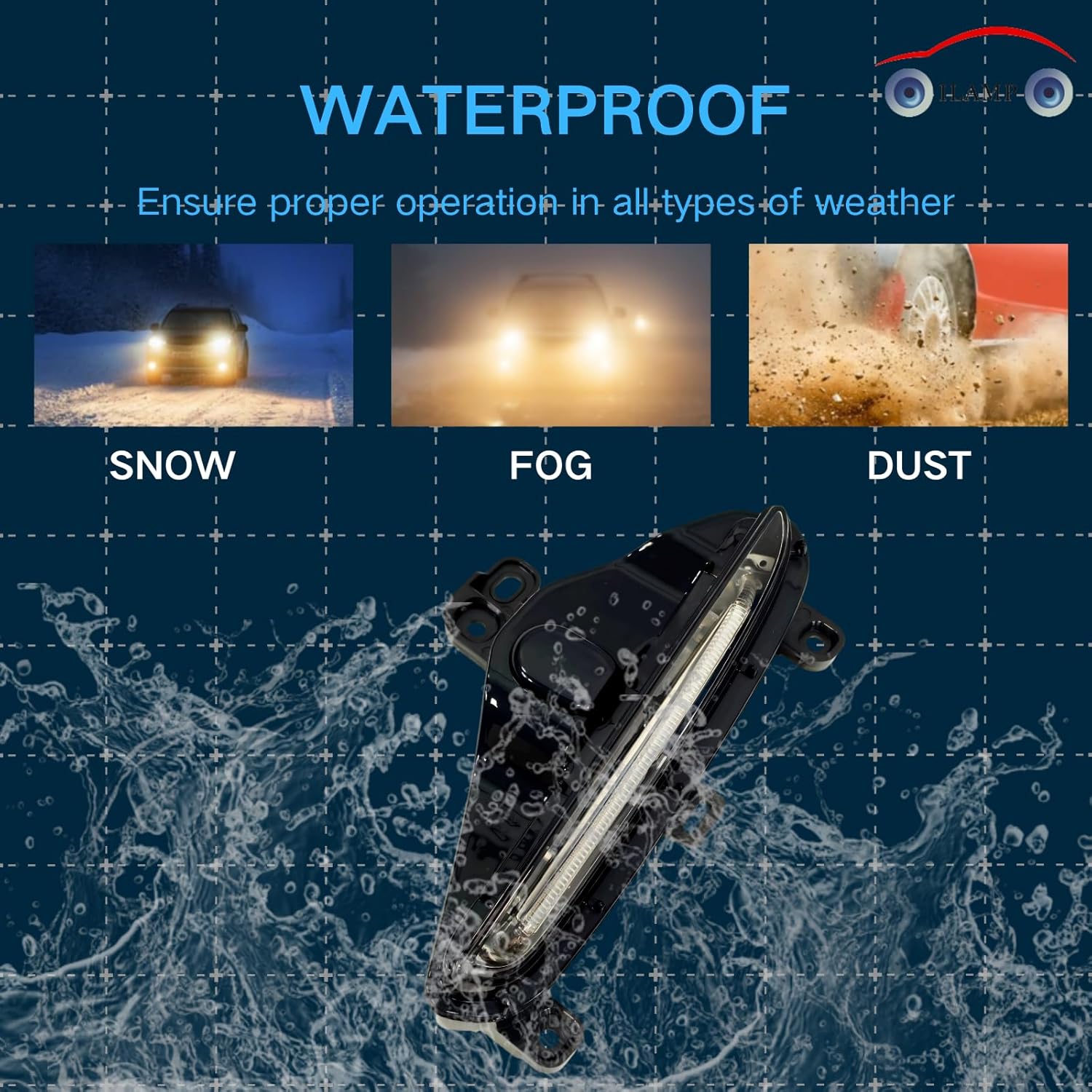 Fog Light Compatible with 2019-2025 Toyota Rav4 with Covers Harness Switch Kit Left&Right Side Fog Lights Assembly AM-RV22B04 - Image 4