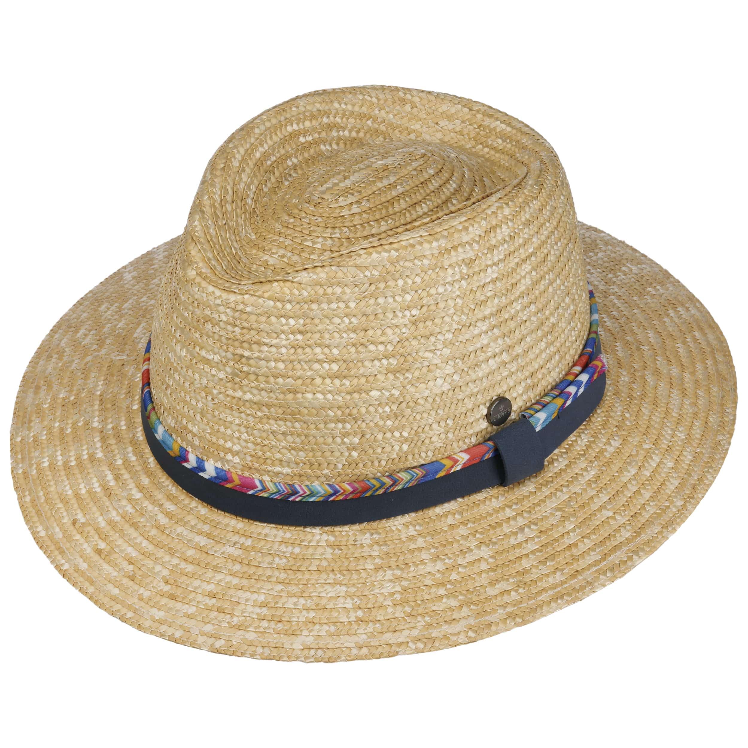 Lierys CHAPEAUSHOP Vandrick Traveller Chapeau de Paille Bande en Cuir Fabrique en Italie Unisexe Printemps Ete