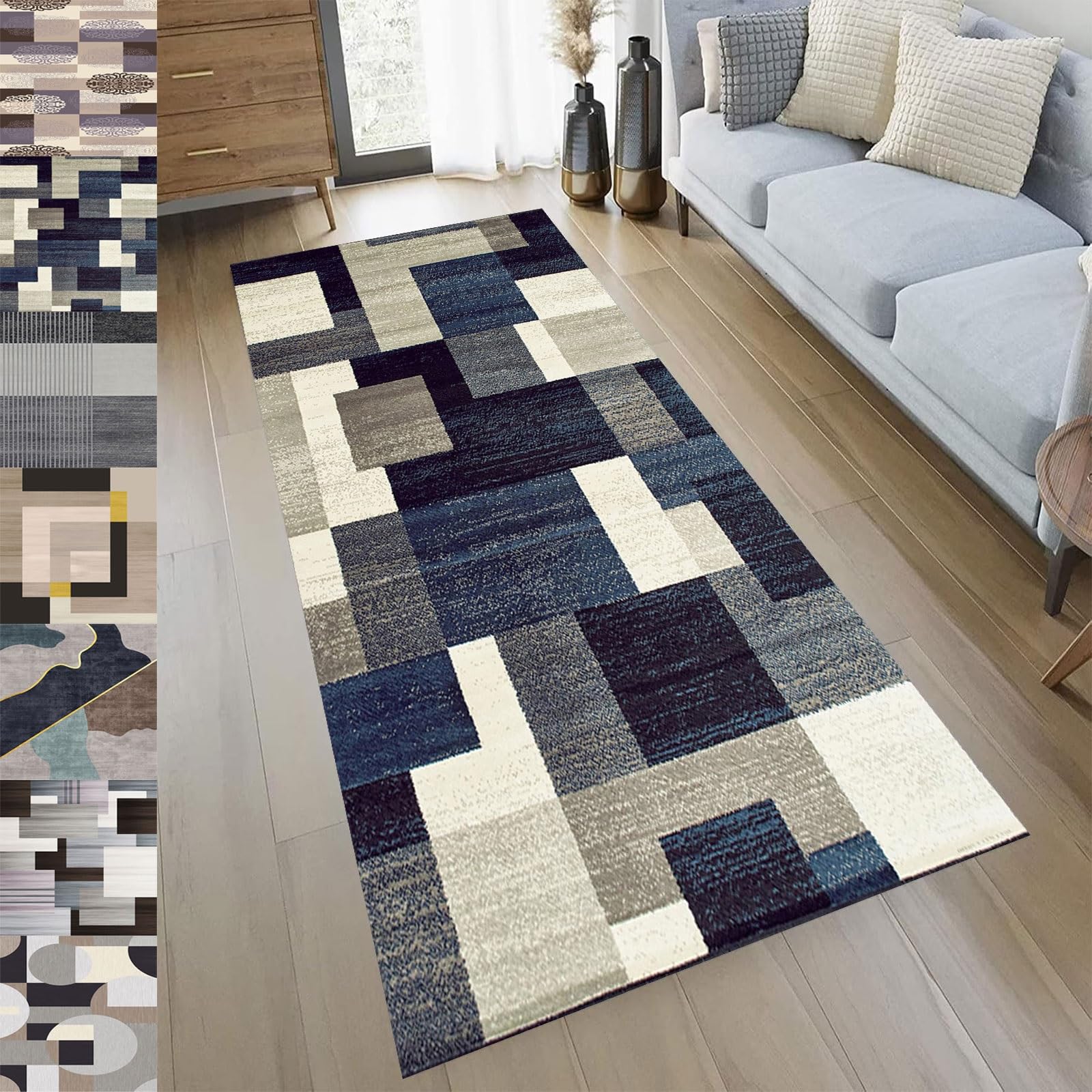 Alfombra cocina de diseño moderno para pasillo y entradas transitadas