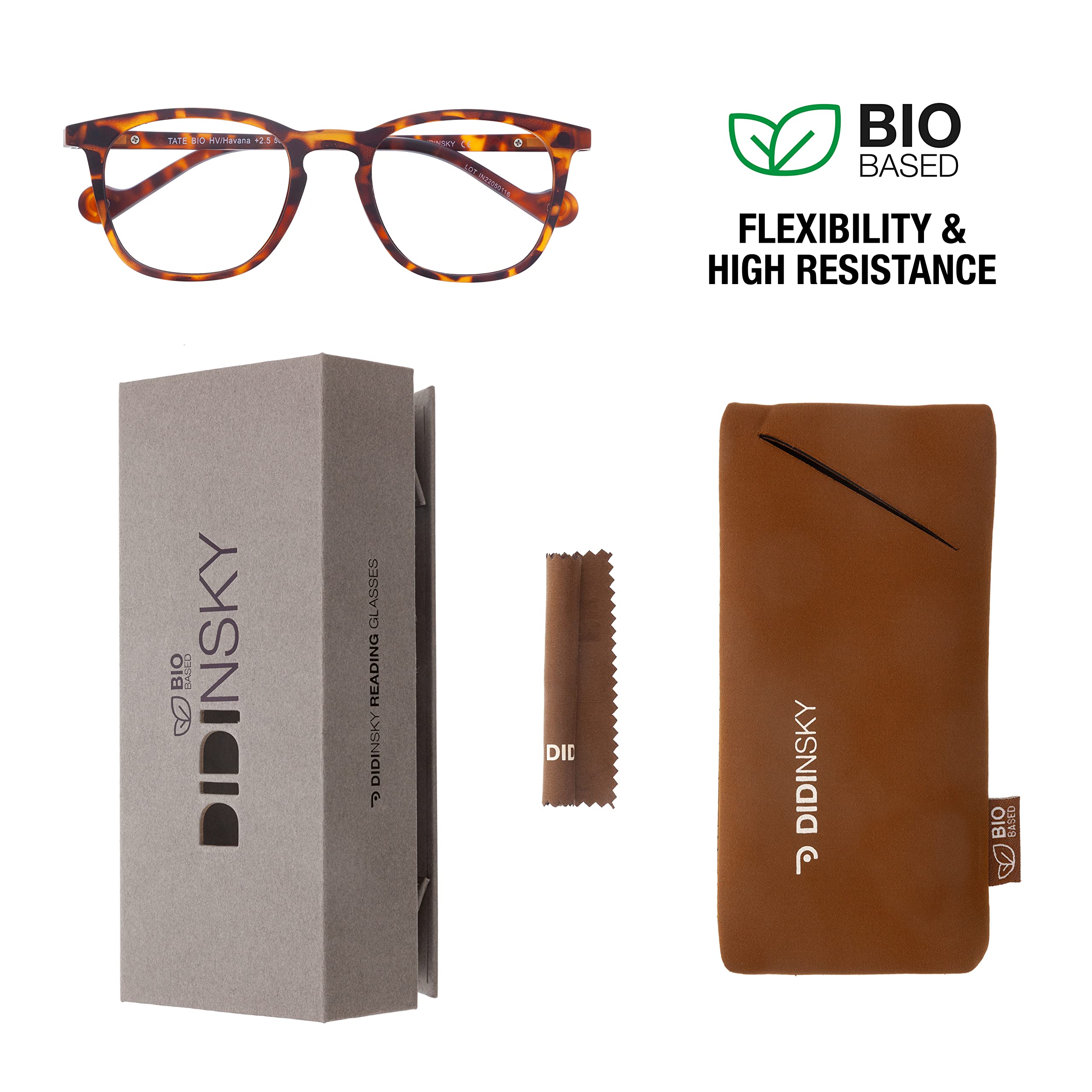 DIDINSKY CherryDIDINSKY readers presbyopia reading glasses anti blue light for men and women. Rubber touch - Image 2