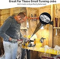 Vista 16 de Placa frontal de torno de madera de acero de 2 pulgadas, placa frontal para torno de madera, placa frontal de torno apta para husillo de 1 pulgada x