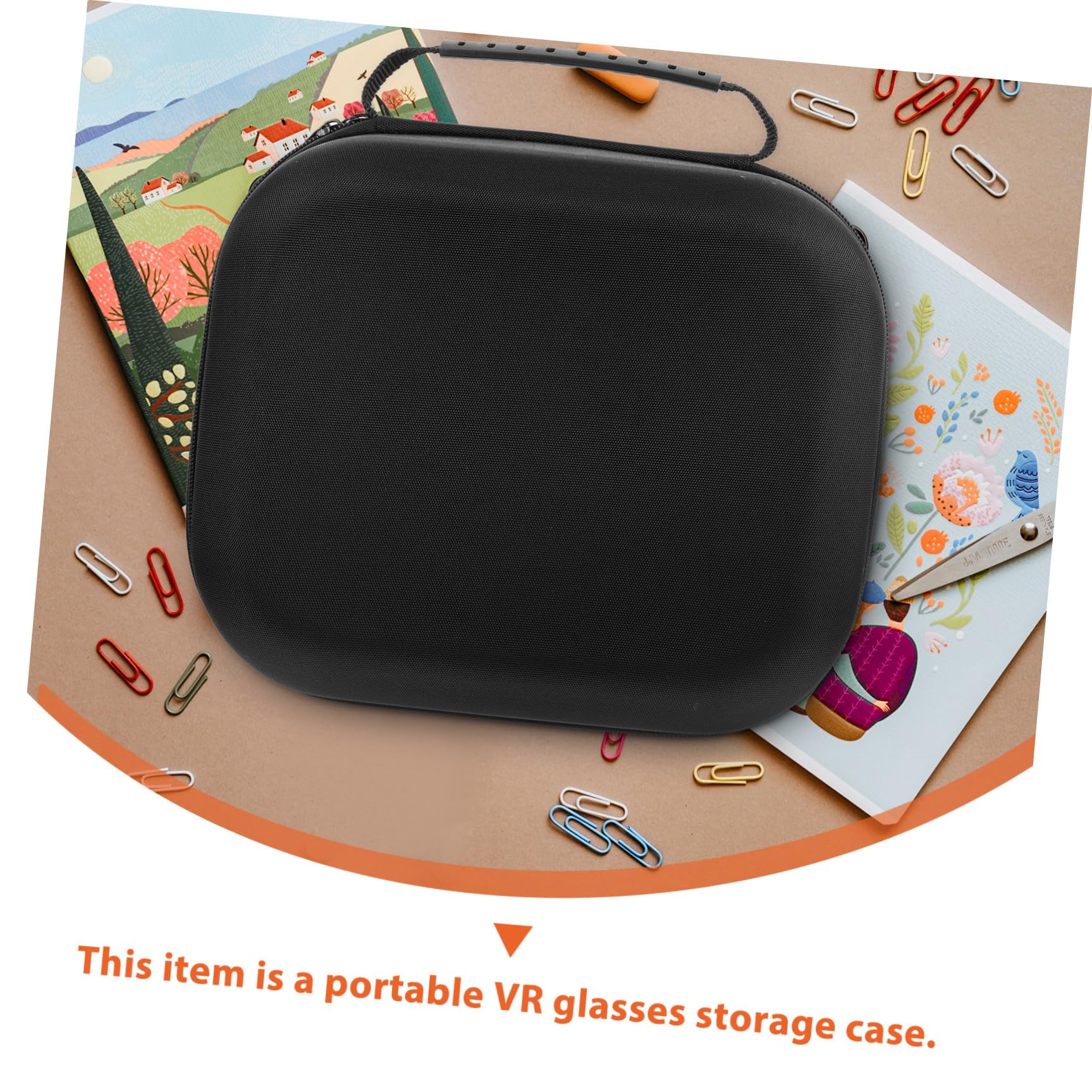 Homoyoyo Estuche para Gafas de Realidad Virtual de Eva Bolsa Protectora para Gafas VR para Almacenamiento y Transporte de Accesorios VR