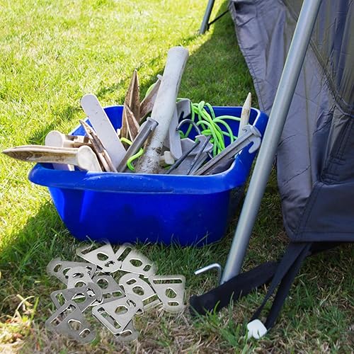 Miniatura 8 de BESPORTBLE Gancho de hebilla triangular para tienda de campaña, hebilla de cuerda triangular de acero inoxidable para acampar al aire libre, toldo,