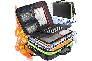 ROLOWAY Fireproof Document Bag with Lock
