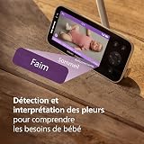 PHILIPS AVENT HD Connected Video Babyphone, Most Advanced Avent Monitor yet, AI Sleep and Breathing Tracking, App, Ultra-Clear Day and Night Display, SCD973/26 - 4