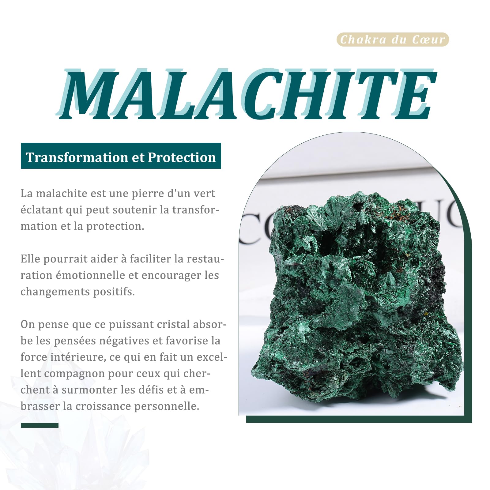 Nupuyai Pierre Brute de Malachite, Cristaux Irréguliers Spécimen de Malachite en Roche Naturelle, Pierre Minérale de Feng Shui pour Décoration Collection et Gravure d'Œuvres d'art, 401-500g