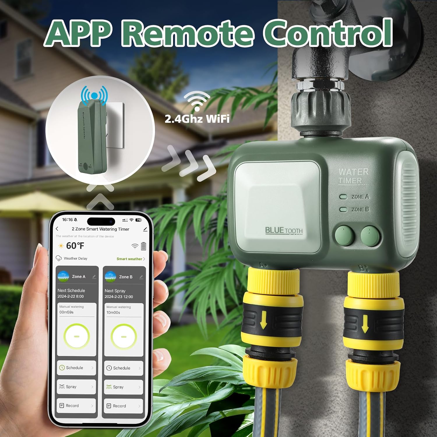 App remote control setup for SOGUYI water timer