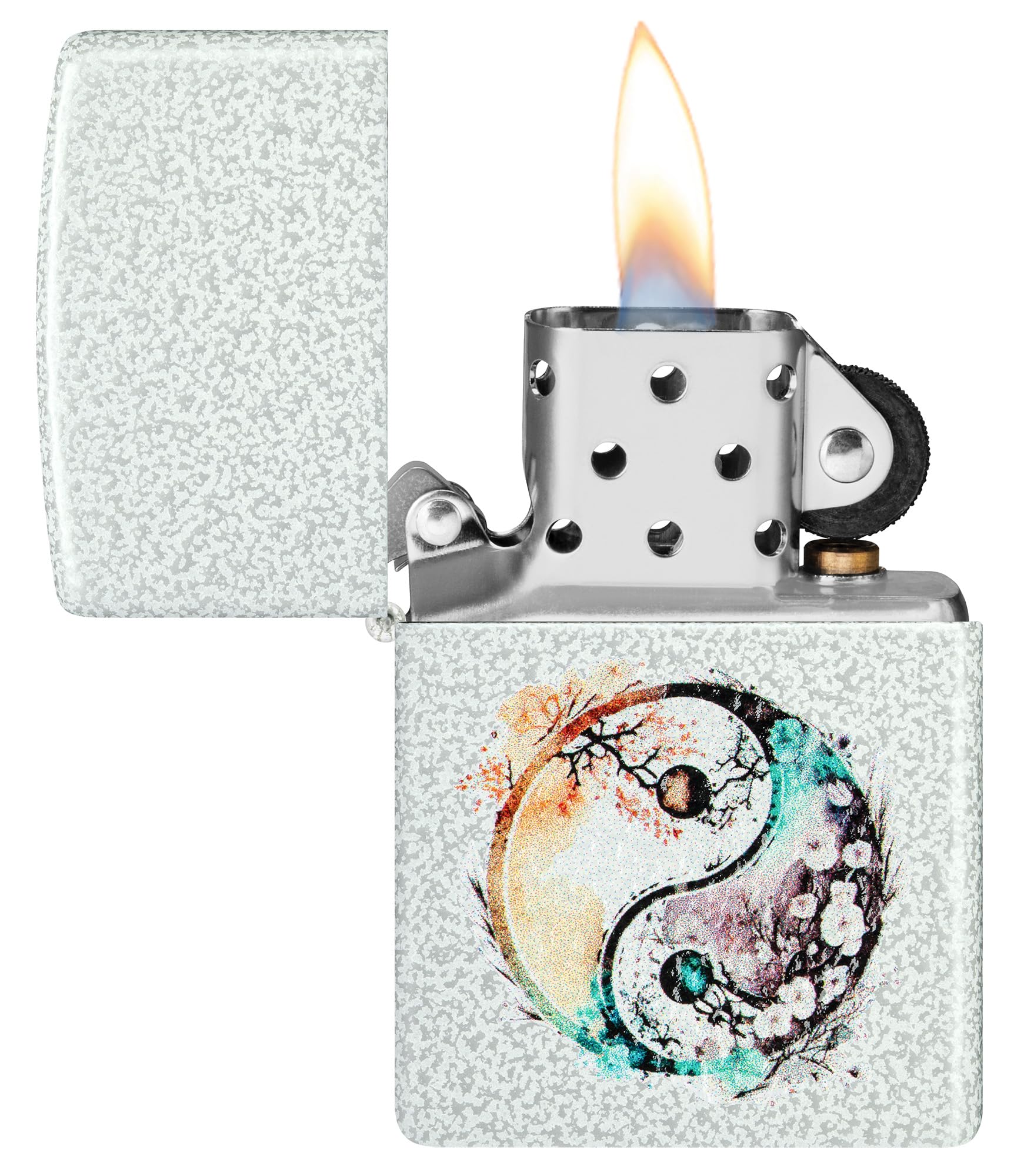 Zippo Accendino Yin Yang 46249 Collezionabile Unisex Bianco Uni