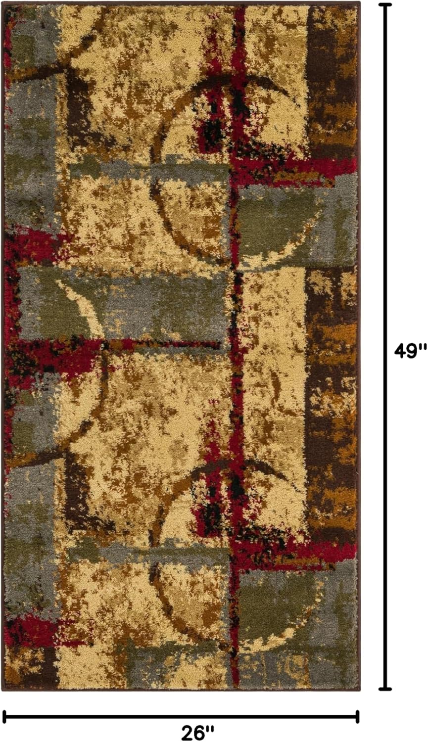 Unique Loom Barista Collection Area Rug - Catuai (2' 2" x 4' 1" Runner, Multi/Brown)