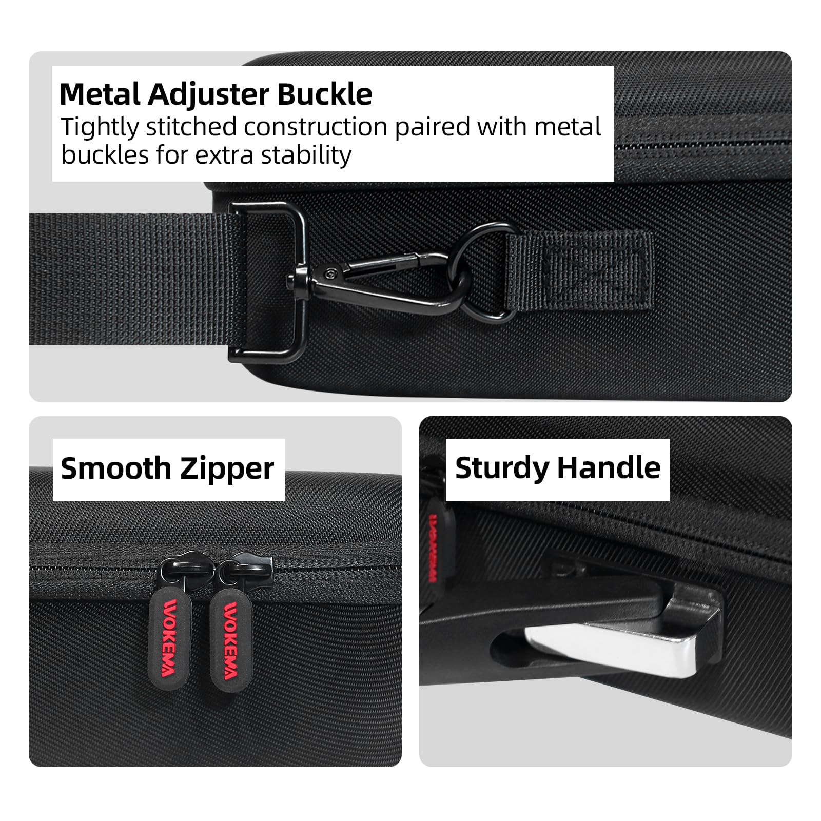 Custodia per DJI RS 5, Custodia portatile impermeabile per DJI RS 5 Combo con cintura per la spalla（Nero）