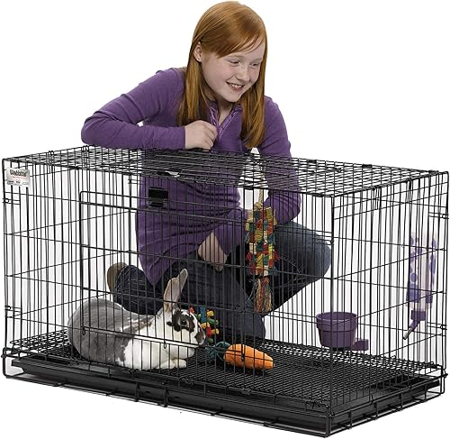 Miniatura 2 de Midwest Wabbitat Jaula Plegable para Conejos Jaula de conejo  9398 cm de largo x 4826 cm de ancho x 51 cm  -