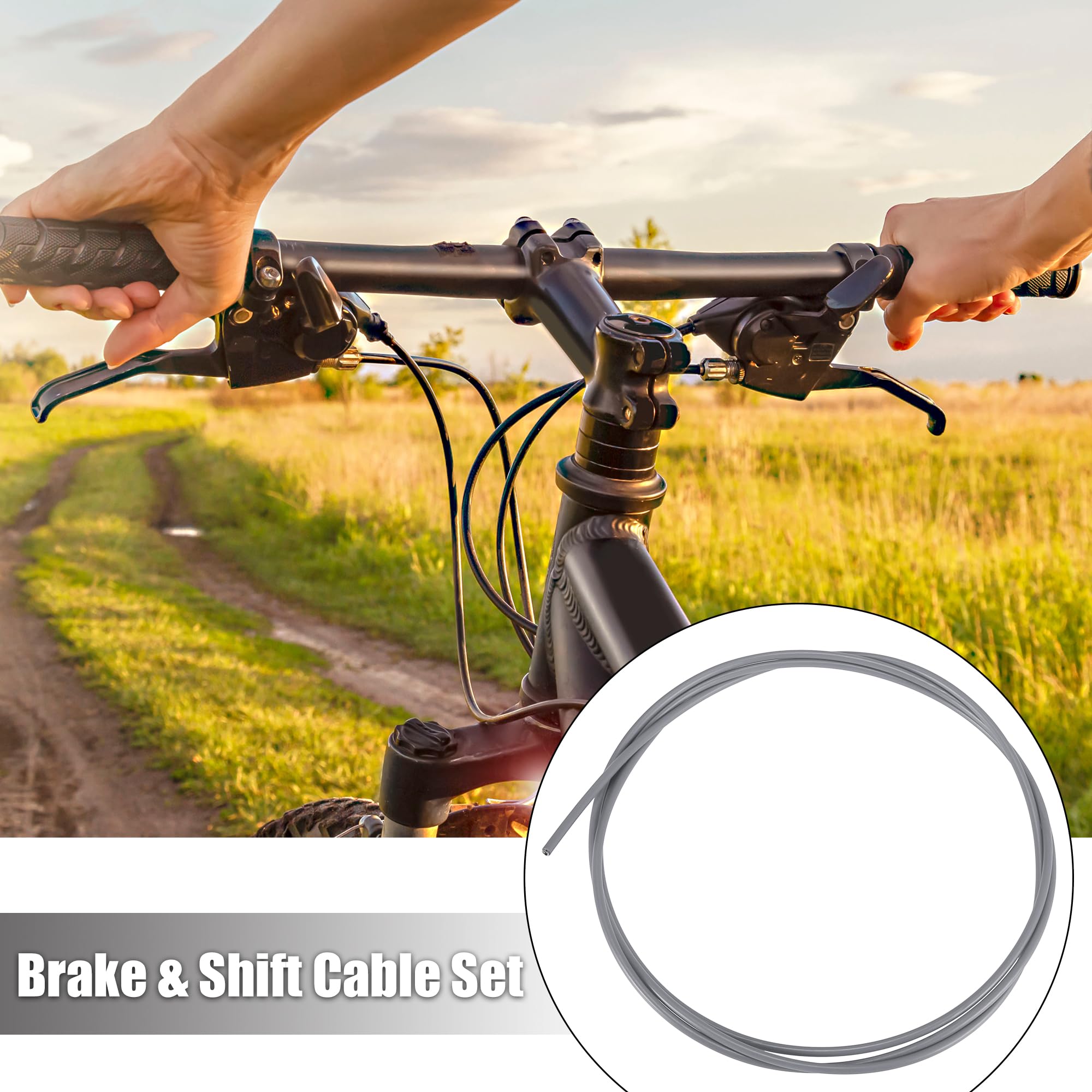 X AUTOHAUX Vélo Levier Vitesse Derailleur Câble et Frein Câble Logement Trousse