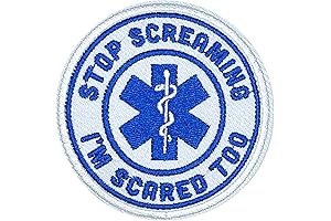 Stop Scream Too Scared Ghost Patch