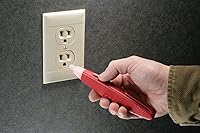 Vista 3 de Gardner Bender GVD-3505 Probador de voltaje sin contacto de alerta de circuito con clip de bolsillo, rojo