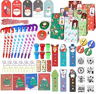 Ensemble de papeterie de Noël 108/132/168/219 pièces - Cadeau de Noël pour étudiants, enfants, salle de classe, échange de cadeaux