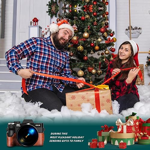 Miniatura 7 de Cámara digital para fotografía y video, cámara de vlogging 4K 48MP para YouTube con pantalla abatible de 180°, zoom digital 16X, gran angular de